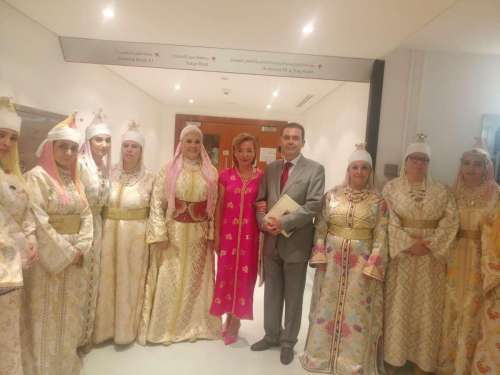 Ensemble Rhoum El bakkali Dar Opera Saltania Masket avec L'ambassadeur du Maroc a Saltanat Oman décembre 2019 