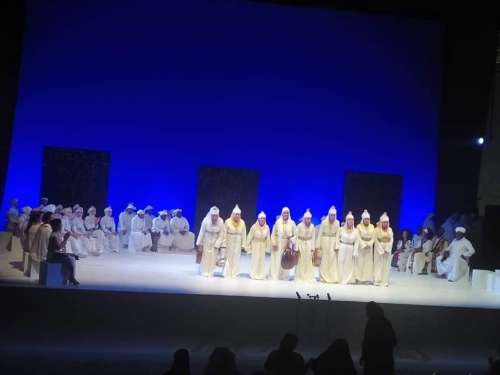 Ensemble Rhoum el bakkali sur la scene du musée louvre Abou Dhabi 2018