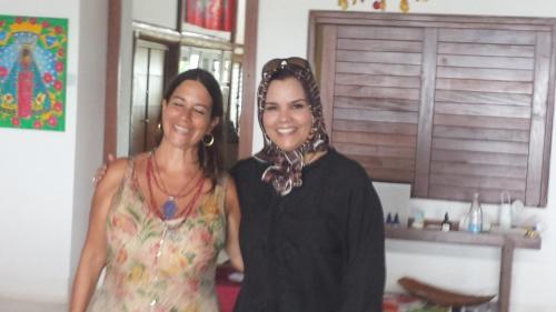 Rhoum et Glaucia Rodrigez Directrice fest Musique et Danse du Monde Bresile 2016