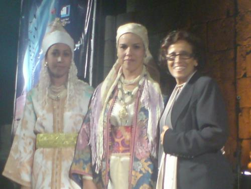 ارحوم مع وزيرة الثقافة ثريا جبران