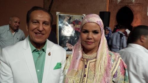 الفنانة ارحوم البقالي مع الملحن والفنان الكبير عبد العاطي امنا